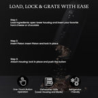 Grater Rain Cheese Grater, Heavy Duty Electrical Cheese Grater for Kitchen with 3 Interchangeable Blades, Dishwasher & Refrigerator Friendly Easy to Use Cheese Shredder