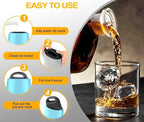 LEMONSODA Premium Clear Ice Ball Maker - 2 Large 2.5 inch Crystal Clear Ice Balls for Whiskey Cocktail - Sphere Ice Mold - Premium Gift Box Included