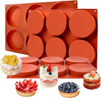 Silicone Muffin Top Pans 4 Inch Jumbo Egg Molds,3 Pack 6-Cavity Round Silicone Baking Mold for Whoopie Pie Pan,Hamburger Bun, Corn Bread, Candy, Egg bites, Muffin