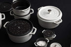 Staub Cast Iron 5.5-qt Round Cocotte - White Truffle, Made in France