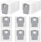 8 Pack Dust Bags Compatible With Roborock Q Revo Qrevo S Qrevo MaxV Qrevo Pro Qrevo Curv Qrevo Edge Qrevo Slim Qrevo Master S8 MaxV Ultra S8 Max Ultra Robot Vacuum Bags Disposable Bag Accessory