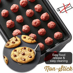 Baking Pan Set, 39 Piece Premium Baking Set, Nonstick Bakeware Sets BPA Free, Cookie Sheets for Baking Nonstick Set, Steel Baking Sheets for Oven with Muffin Pan, Cake Pan & Kitchen Utensils - Black