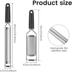 8Pcs Stainless Steel Grater for Different Food Grater with Non-Slip Handle for Vegetables Cheese Shredder and Lemon