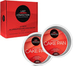 LAST CONFECTION 2-Piece Round Cake Pan Set - 6" x 2" Deep Aluminum Pans