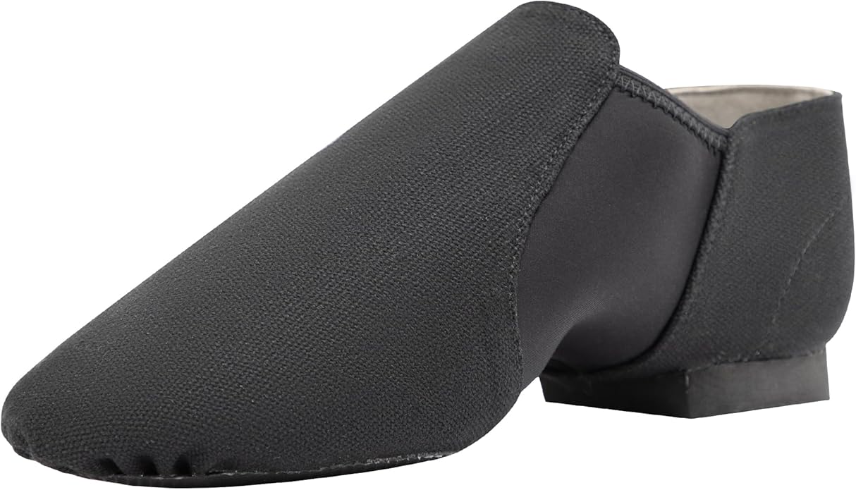 Linodes Unisex 09 Canvas Upper Slip-on Jazz Shoe for Women and Men's Dance Shoes