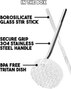 MELODRIP Pour Over Coffee Tool for Cleaner and Sweeter Brewing (Polished Handle and Clear Dish)
