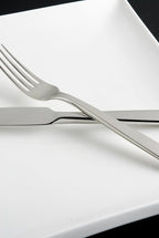 Fortessa Spada 18/10 Stainless Steel Flatware, 5 Piece Place Setting, Service for 1