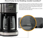 12-Cup Replacement Coffee Carafe Pot only Compatible with Hamilton Coffee Maker, Machine, Brewer Models 49980A, 49980Z, 49983, 49618, 46300, 46310, 49976, 49966, 49350 | Black