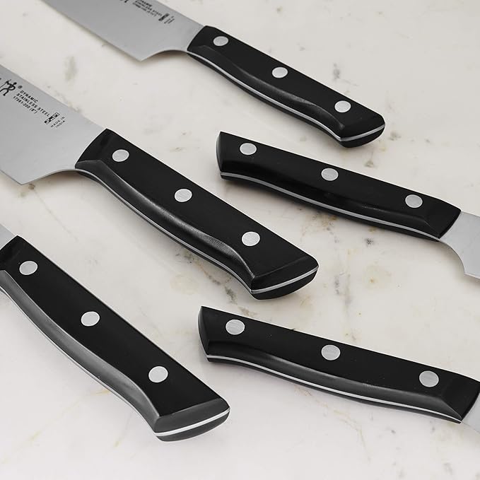 HENCKELS Dynamic Razor-Sharp 15-Piece Knife Set, Chef Knife, Bread Knife, Steak Knife, German Engineered Informed by 100+ Years of Mastery