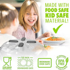 HOVER COVER Magnetic Splatter Cover, 12-Inch Clear BPA-Free Food Lid, Vented Plate Guard with Steam Vents, Anti-Splash Microwave Lid, Dishwasher Safe, Space-Saving Magnetic Storage - Graphite