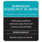 Copper Moon Medium Roast Whole Bean Coffee, Hawaiian Hazelnut Blend, 2 Lb