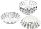 pson 20Pcs 2.95 Inch Egg Tart Molds, Non-Stick Aluminum Mini Tart Pans for Baking Tarts, Pies, Cupcakes, Muffins, Pudding, and Desserts