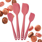 StarPack 'Scrape & Stir' Silicone Spatula Set (4 Pcs) - Heat Resistant Spatula Set 600°F - Food Grade Kitchen Spatulas - Nonstick Silicone Baking & Cooking Spatulas - Rubber Turner Set for Kitchen Use