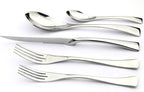 5-Piece 18/10 Stainless Steel Serrated Steak Knife Flatware Set, Service for 1