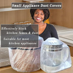 STAYWILD 30 PCS Kitchen Small Appliance Dust Covers,Disposable Thickened Plastic Cover for Air Fryer,Blender,Coffee Maker,Pressure Cooker & Slow Cooker
