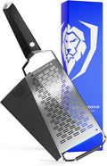 Dalstrong Professional Wide Cheese Grater - Ribbon - #304 Stainless Steel Blade - G10 Handle Kitchen Shredder - w/Blade Cover - Medium/Soft Cheese, Chocolate, Citrus, Root Vegetables - NSF Certified