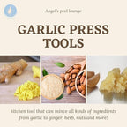 Angel’s Peel Lounge Gerlic Mincer, Manual Garlic Press for Quick Meal Preparation - Kitchen Tools for Mincing Gerlic, Ginger, Herbs, Nuts (Red Color)