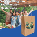 ASSUREPAK Paper Bags - Handle - Kraft Color - 16"x6"x19" - 200 units - 74 LB Weight basis (110 GSM strong) Twisted Handle. Packed in cases. - Kraft/Natural - 16619NKPAPTHDL
