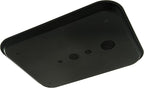 Carlisle FoodService Products Cafe Fast Food Cafeteria Tray with Patterned Surface for Cafeterias, Fast Food, And Dining Room, Plastic, 17.87 X 14 X 0.98 Inches, Black, (Pack of 12)
