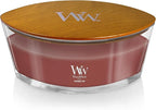 WoodWick Cinnamon Chai Holiday Candle Gifts for Women and Men, 16 oz Ellipse Candle with Crackling Wick