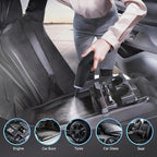 Handheld Pressurized Steam Cleaner. 4Bar for Home, Kitchen, Bathroom, 15s Heat-Up, 6 Adjustable Levels, Large 42.27oz Tank, Portable Steamer for Tile, Grout, Floor, Shower, Walls with 12 Accessories