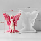 Butterfly Angel Candle Resin Mold - Resin Casting Silicone Molds for Home Decor & Candle Making Wave Spiral Mold