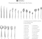 KEAWELL Premium Louise Demitasse Espresso Spoons, 18/10 Stainless Steel Mini Coffee Spoons, Dishwasher Safe (5.6 inches, 6)