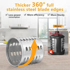 Slicer Shredder Attachment for KitchenAid Mixers, Stainless Steel Cheese Grater Salad Maker Accessories with 3 Cutting Blades,Dishwasher Safe!