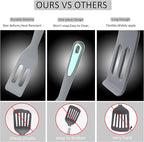 To encounter Mini Brownie Serving Spatula, Bent Icing Spatula, Heat-Resistant Flexible Nonstick Silicone, Set of 2