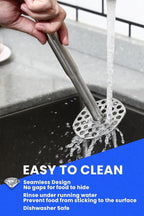 316L Potato Masher Stainless Steel, Sturdy Mashed Potato Masher Kitchen Tool, Solid Integrated Potatoes Smasher for Beans, Avocados, Squash, Dishwasher Safe, 8.8 Inch