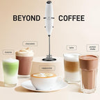 Zulay Kitchen Patented Tornado Triple Whisk Milk Frother with 4 Duracell Batteries – Handheld Foam Maker for Coffee, Lattes, Matcha & Hot Chocolate – Rich, Creamy Froth in Seconds