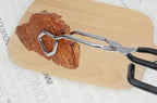 Scissor Cooking Tongs 11-Inch Stainless Steel Wire Tongs Kitchen Scissor Tongs, Set of 2