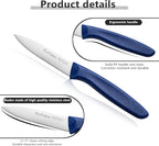 Paring Knife Fruit Knife Set (6 Pieces), Ultra Sharp Stainless Steel Vegetable and Fruit Knife with PP Plastic Ergonomic Handle for Cutting Fruits and Vegetables.