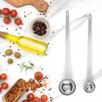 1PCS 1 Tablespoon Coffee Scoop, 9" Long Handle Measuring Spoon, One tbsp (15 ml) Stainless Steel Scooper