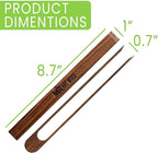 2 Pcs Magnetic Walnut Wooden Toaster Tongs | 8.7-Inch Kitchen Tongs for Cooking, Bread, Bacon, Bagels, and Muffins | Non-Toxic Design, Perfect Bamboo Alternative, Perfect for Toaster, BBQ & Grilling