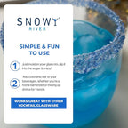 Snowy River Blue Dream, Cocktail & Margarita Sugar Rimmer - Vibrant Naturally Colored Sugar for Cocktail Rimming, Baking & Decorating, Medium Crystal - 4oz