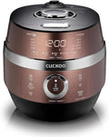 CUCKOO High Pressure Rice Cooker 6-Cup Uncooked / 12-Cup Cooked with Induction Heating Technology, Versatile Rice Maker with 16 Menu Options and Steam Plate, Voice Guide, Copper (CRP-JHR0609F)