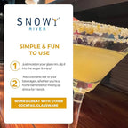 Snowy River Gold, Cocktail & Margarita Sugar Rimmer - Vibrant Color Glass Rimming Sugar with Medium Crystal Texture - 4oz
