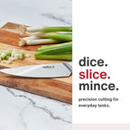 Zyliss Comfort Pro Utility Knife - Full Tang Meat & Vegetable Knife - Ice Hardened Stainless Steel Meat Slicing Cutter - Cutlery with Antibacterial Handle - Black/Stainless Steel - 5.5 inches