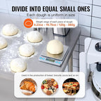 VEVOR Dough Divider,10PCS Manual Dough Divider Cutter,4.23oz-19.75oz Dough Press Dough Cutting with 304 Stainless Steel Tray and Blade,Pastry Divider for Bakery,Restaurant,Commercial Food Preparation