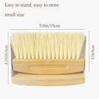 Mini Broom and Dustpan Set Small Metal Dustpan and Brush Set Hand Whisk Broom for Home Office Desktop Sofa Pet Care Household Cleaning (sisal Hemp bristles, White)