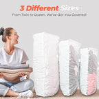 Vacuum Seal Bags for Clothing, 8 Pack 39" Vacuum Storage Bags with Rechargeable Cordless Pump Compression Packing for Clothes Blankets Space Saver for Queen-Size Duvets Comforters Pillows