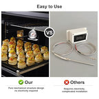 Stainless Steel Oven Thermometer for Electric/Gas Oven, Kitchen Cooking Grill Smoker Thermometer(50-300°C/100-600°F) (1)