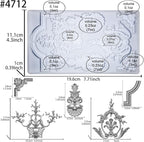 Art Mold for Polyclay Air Dry Clay Plaster, Medallion Frame