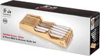 Cangshan HELENA Series German Steel Forged BBQ Knife Set (White, 8-Piece In-Drawer Set)