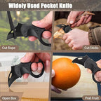 Small Pocket Knife, Mini Folding Knives EDC Cool Gadgets with 1.34inch Stainless Steel Blade for Everyday Carry, Gifts for Men Dad Husband, Stocking Stuffers Gifts for Him and Her