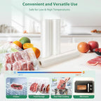 Beelicious Pro Vacuum Sealer Bags Rolls for Food 6 Pack 3 Rolls 11" x 20' and 3 Rolls 8" x 20' Commercial Grade with BPA-Free, Durable Customized Size Food Storage Bags for Sous Vide