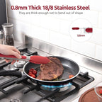 Heat Resistant Silicone Kitchen Tong: U-Taste 9 inch 480ºF Hot Proof Cooking Tong with Firm Sealed Non Stick Rubber Tips & Silicon Coated Steel Handle & Smooth Locking for Serving Grill Salad (Red)