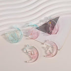 4 Pack Pendant Earring Molds - Animal & Moon Shapes, Silicone & Resin Casting Molds for Candle Making & Home Decor