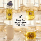 Reinmoson Tea Balls for Loose Tea, 304 Stainless Steel Extra Fine Mesh Tea Infusers for Loose Tea, Retractable Chain Design Tea Strainers for Loose Leaf Tea Single Cup, Come with 1 Saucer